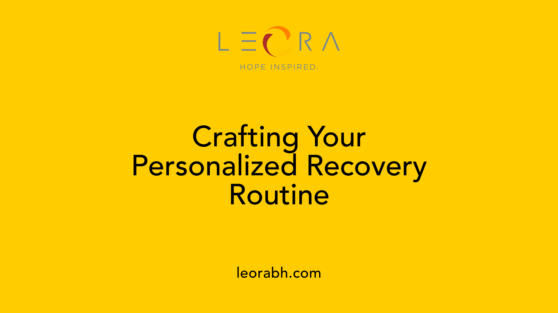 Crafting Your Personalized Recovery Routine