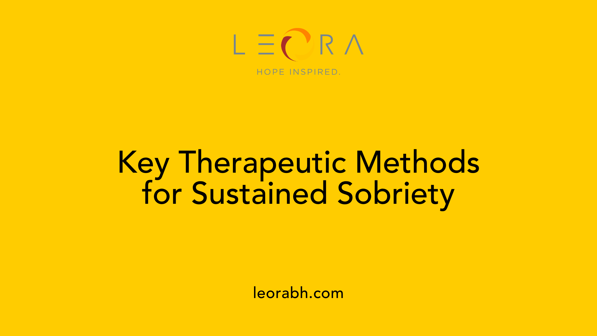 Key Therapeutic Methods for Sustained Sobriety