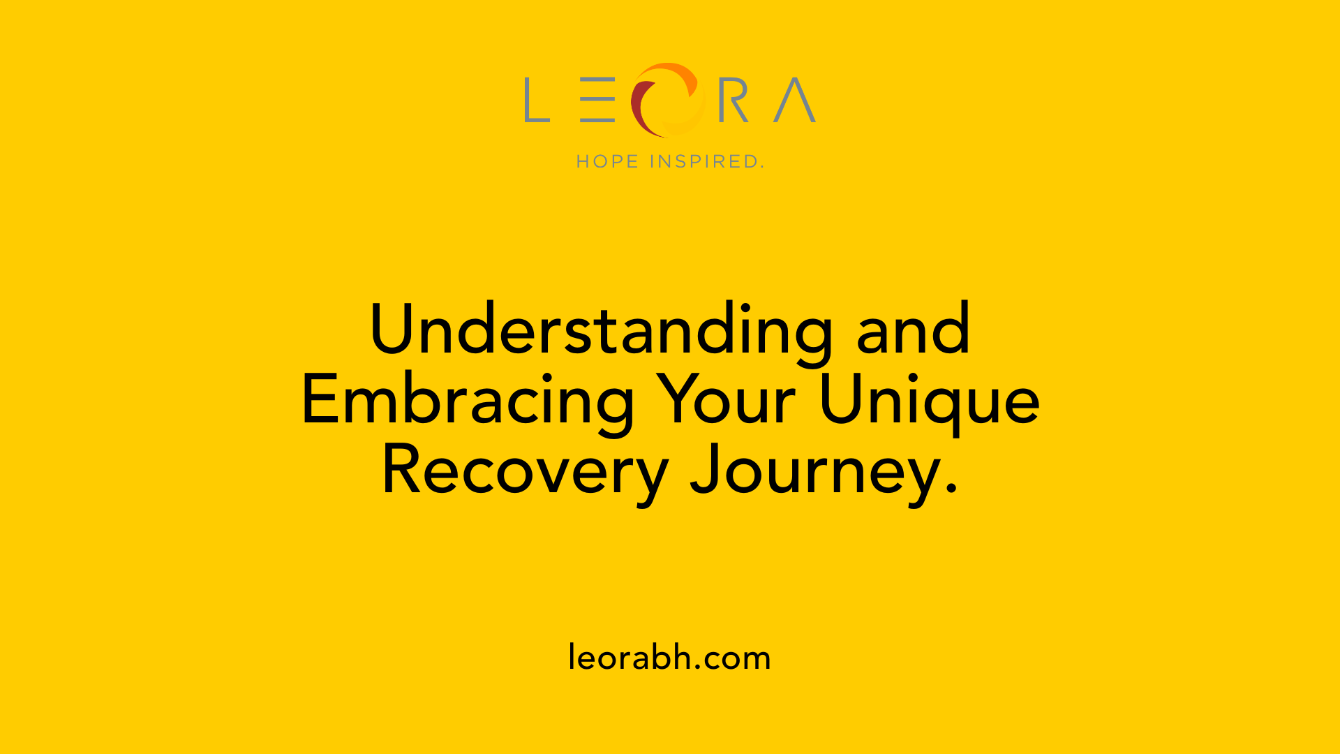Understanding and Embracing Your Unique Recovery Journey.