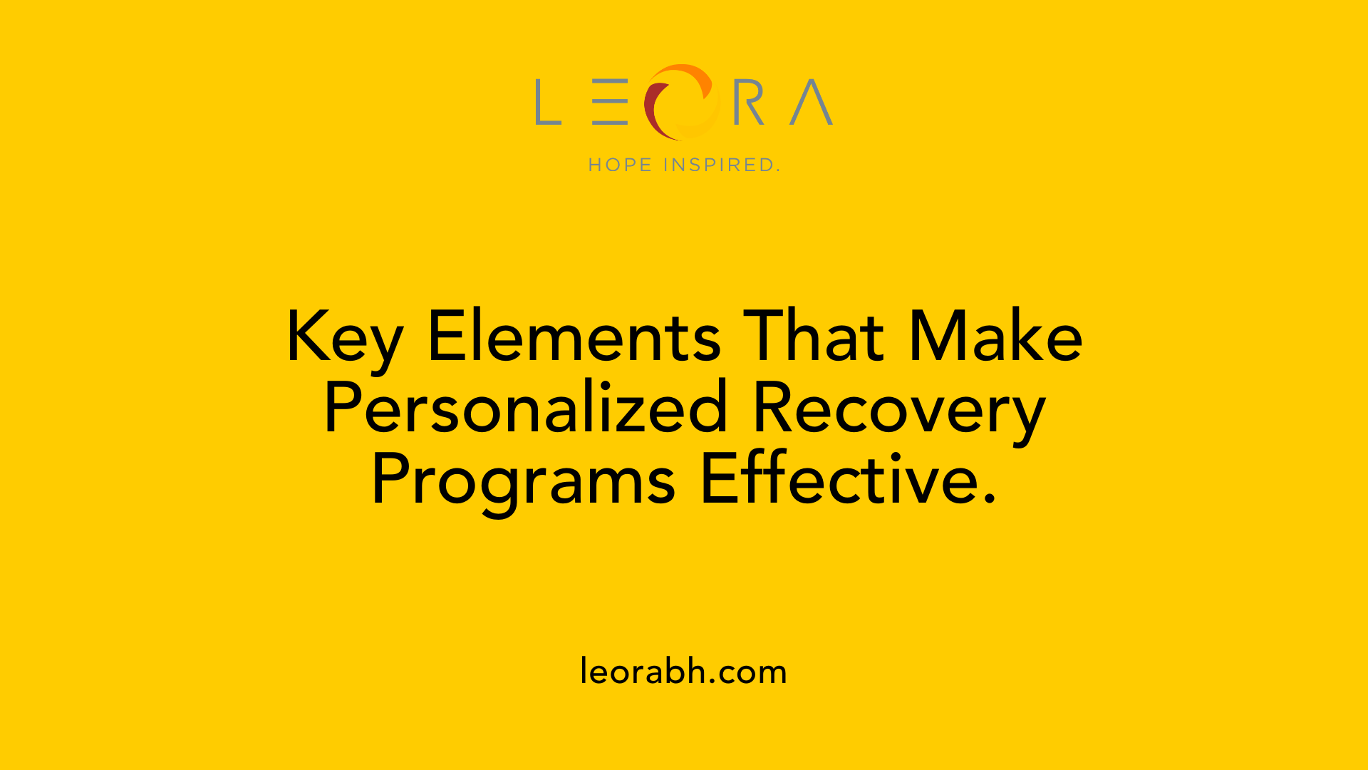 Key Elements That Make Personalized Recovery Programs Effective.