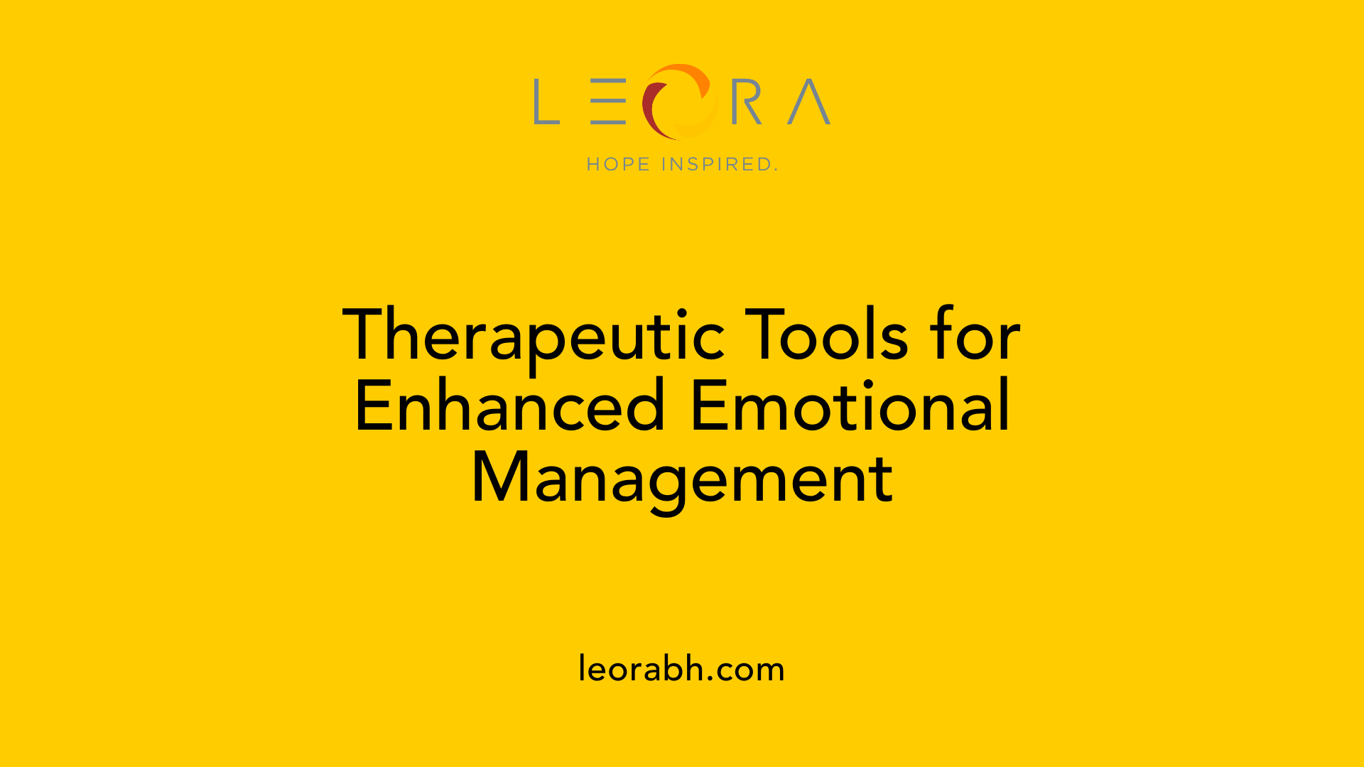 Therapeutic Tools for Enhanced Emotional Management