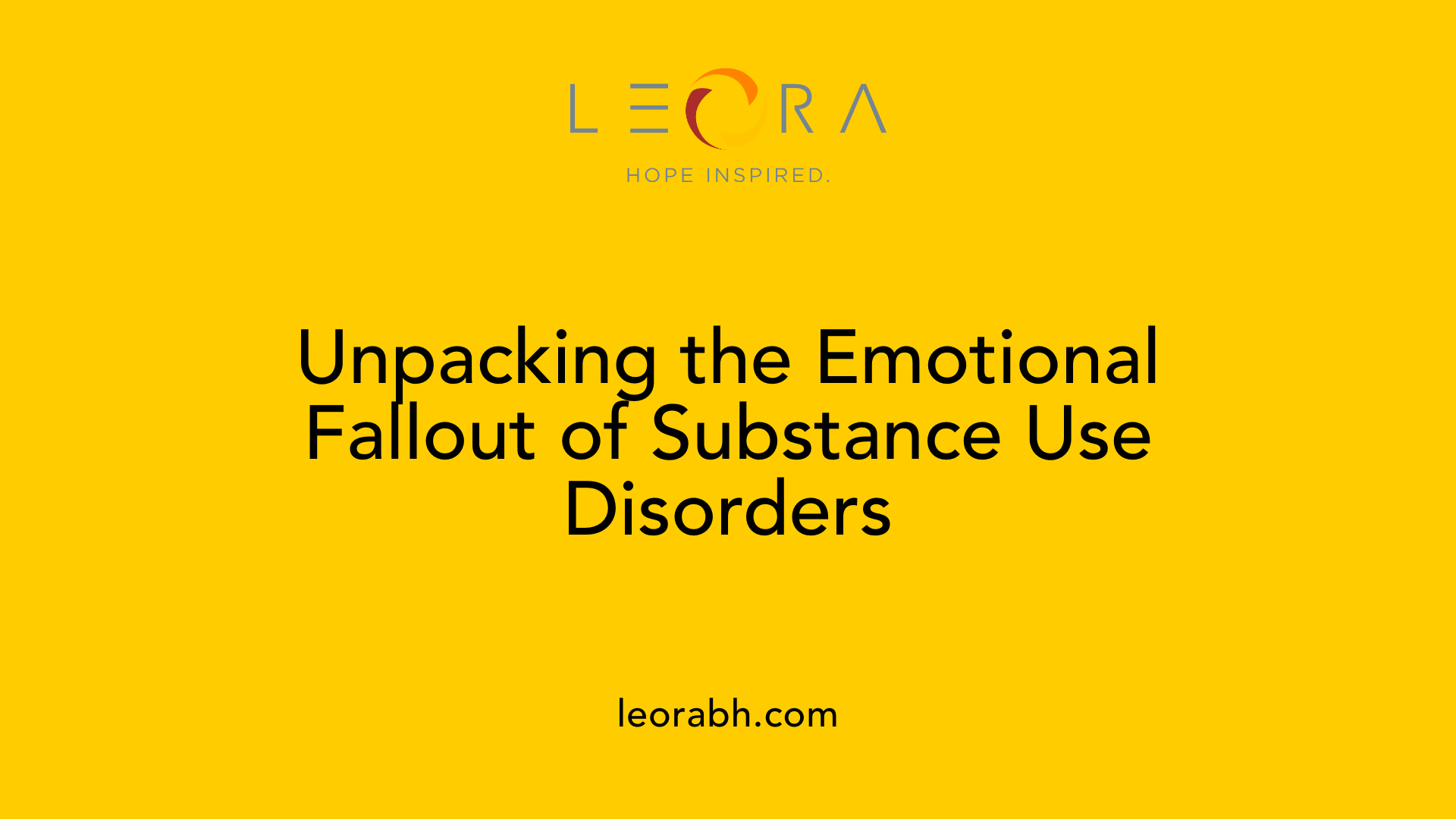 Unpacking the Emotional Fallout of Substance Use Disorders