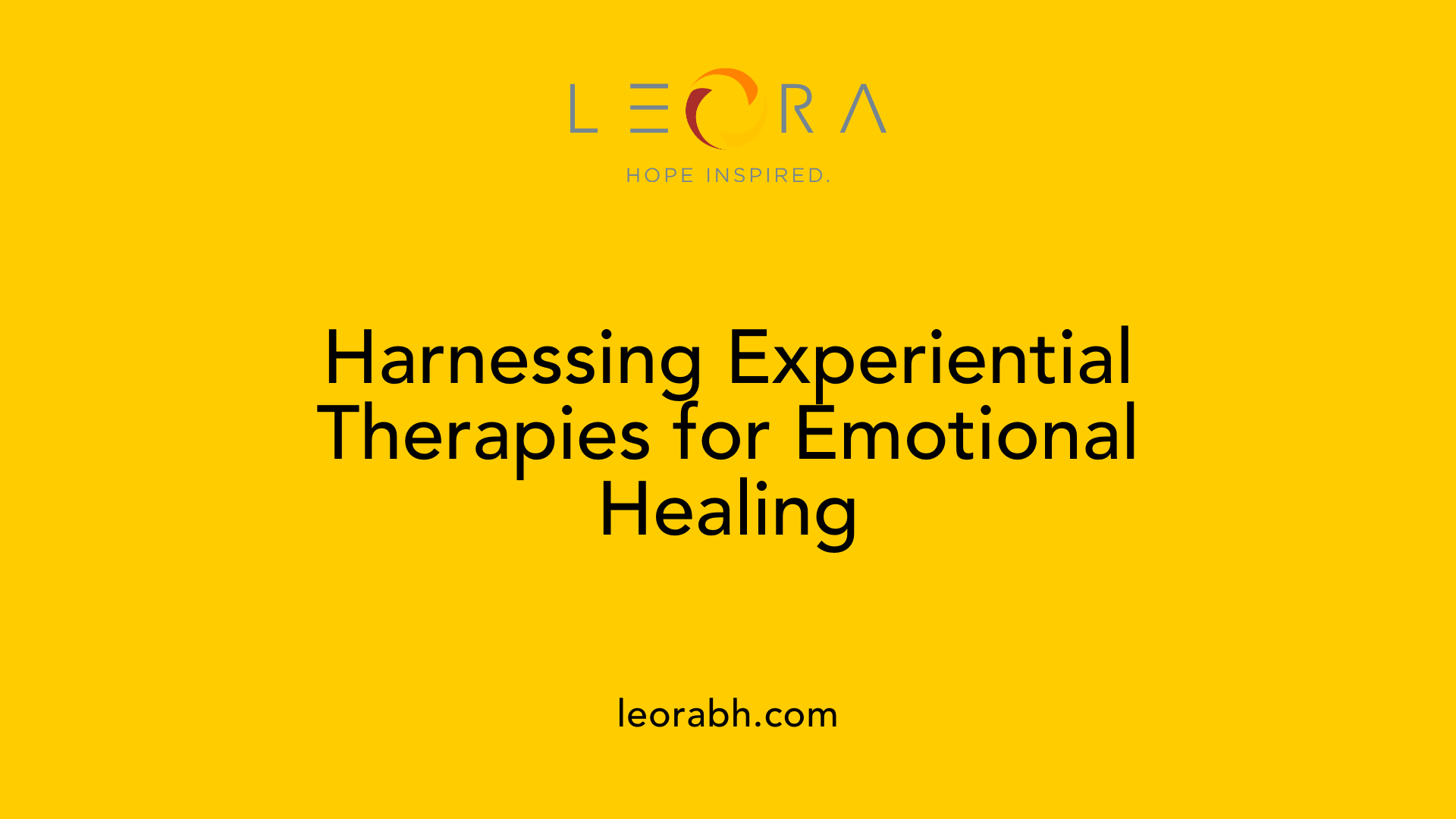 Harnessing Experiential Therapies for Emotional Healing