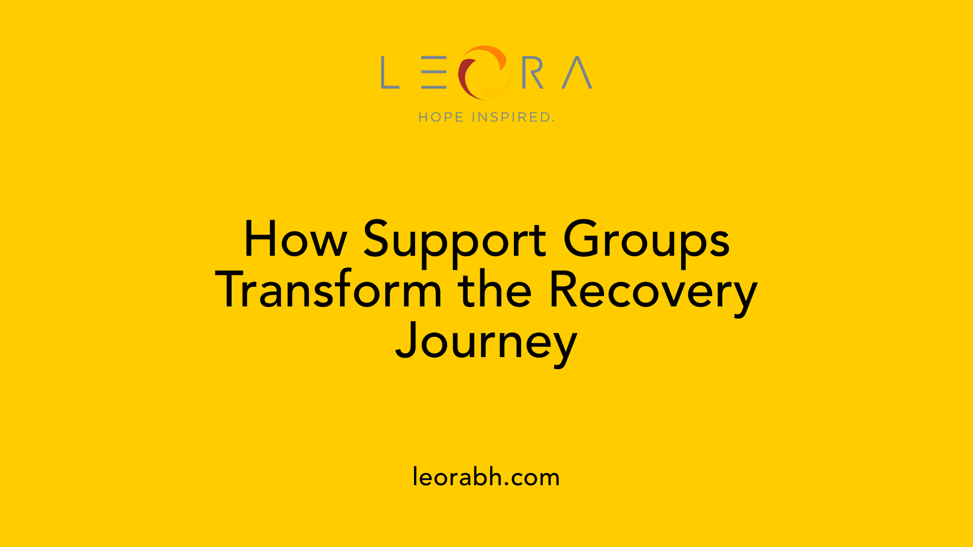 How Support Groups Transform the Recovery Journey