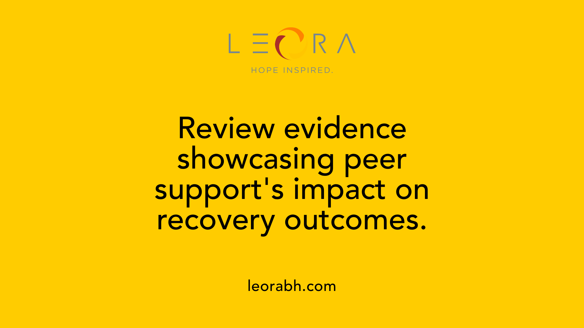 Review evidence showcasing peer support's impact on recovery outcomes.