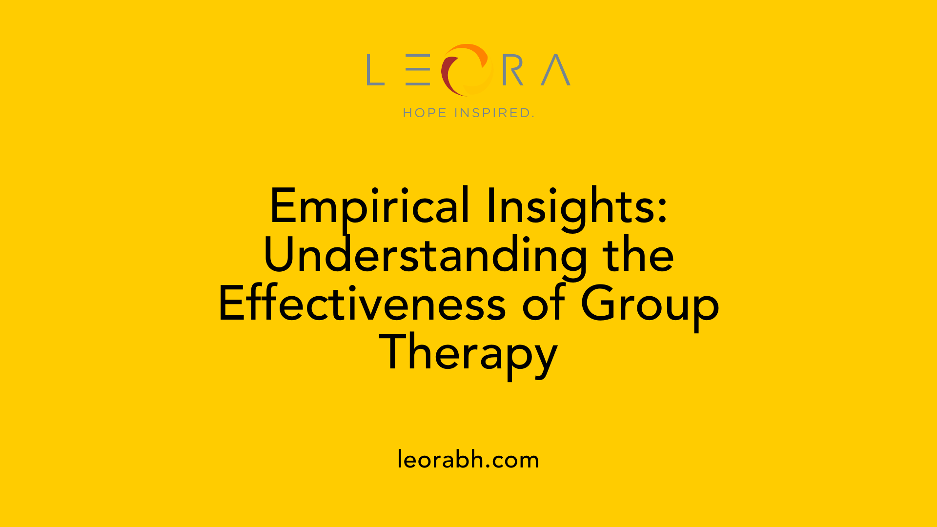 Empirical Insights: Understanding the Effectiveness of Group Therapy