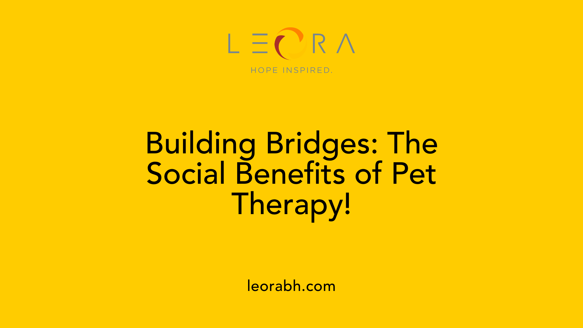 Building Bridges: The Social Benefits of Pet Therapy!