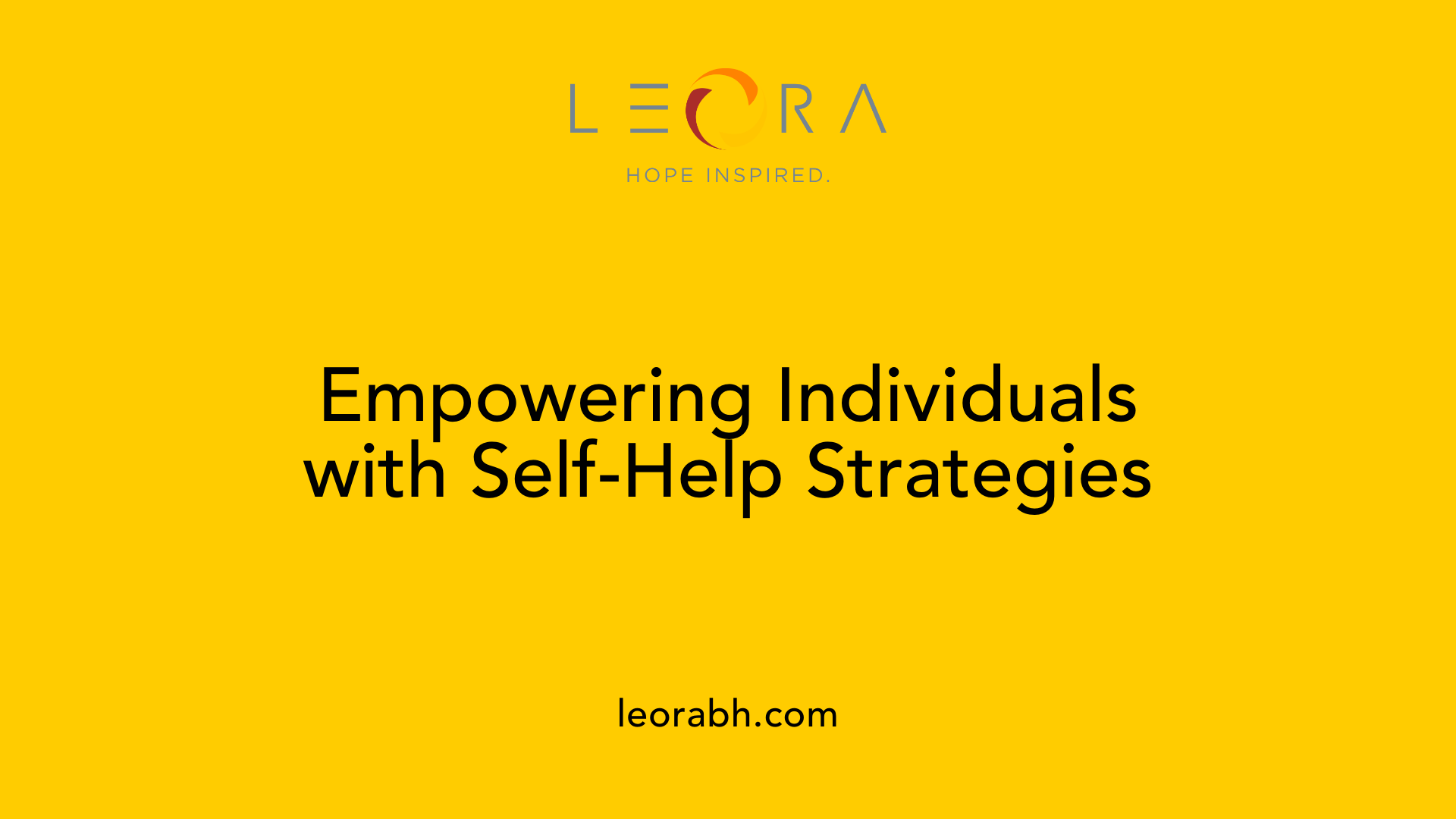 Empowering Individuals with Self-Help Strategies