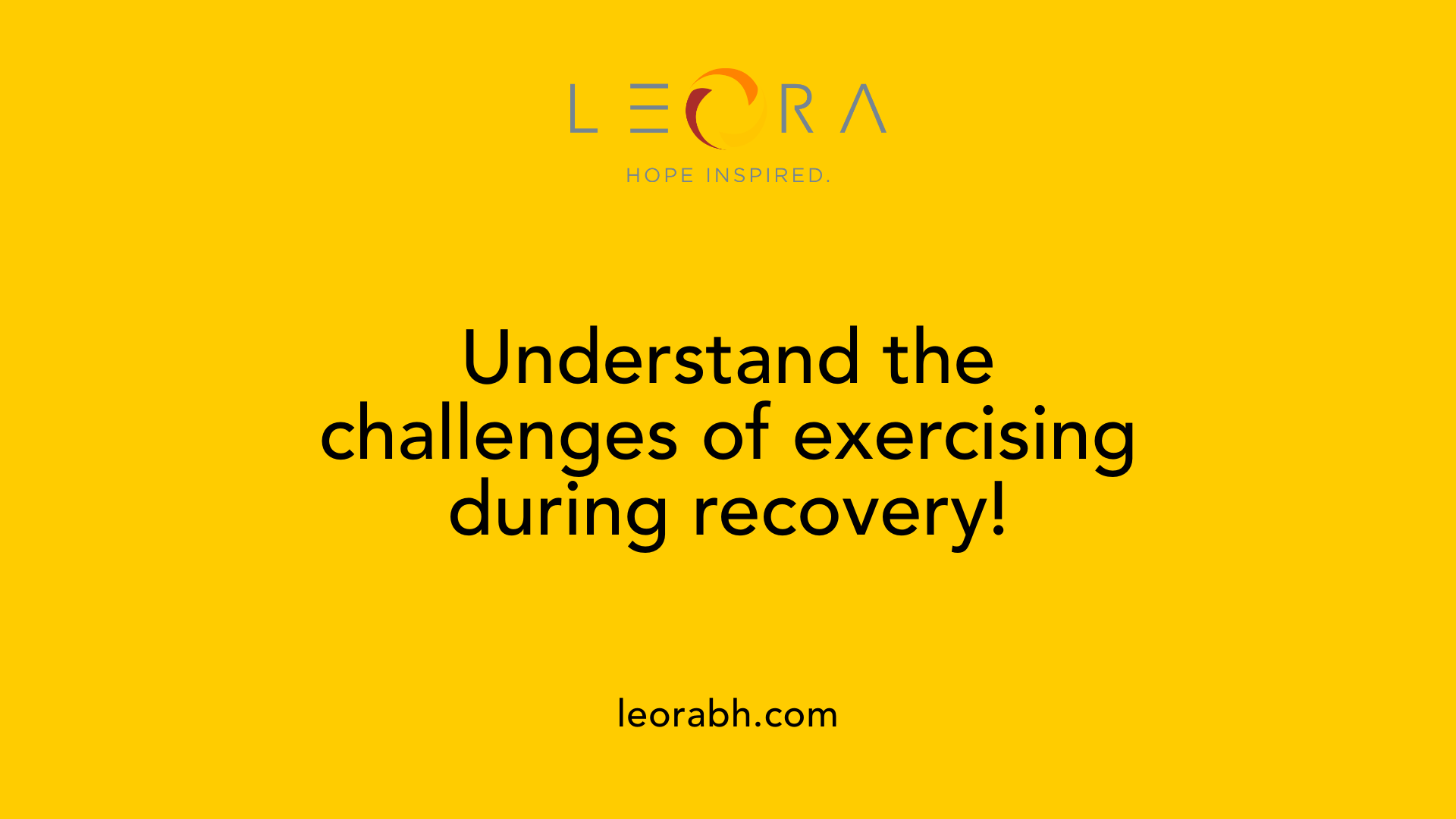 Understand the challenges of exercising during recovery!
