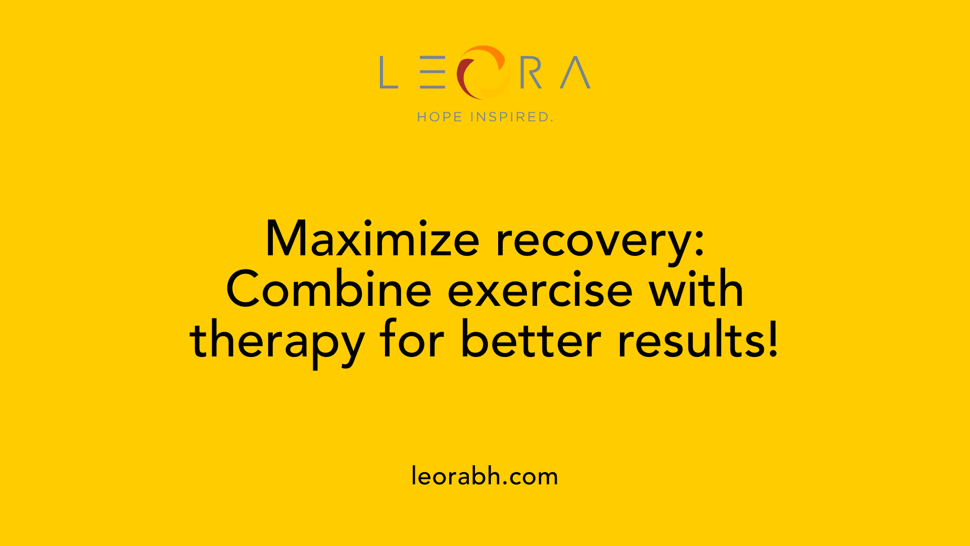 Maximize recovery: Combine exercise with therapy for better results!