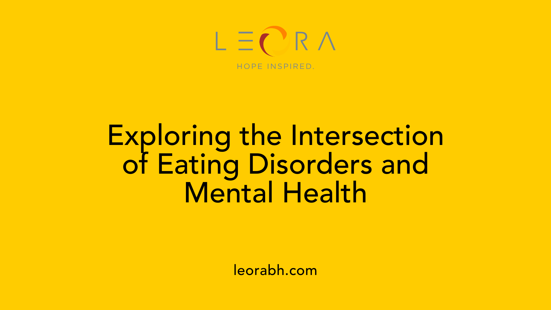 Exploring the Intersection of Eating Disorders and Mental Health