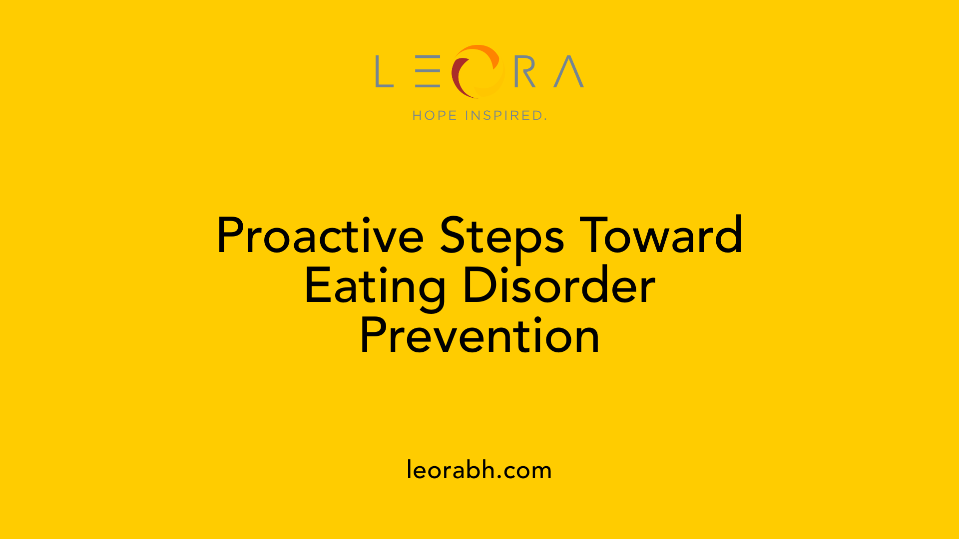 Proactive Steps Toward Eating Disorder Prevention