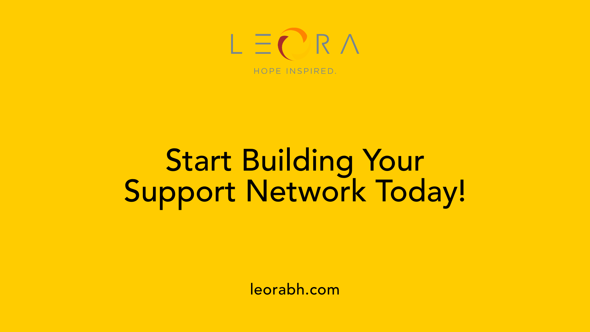 Start Building Your Support Network Today!