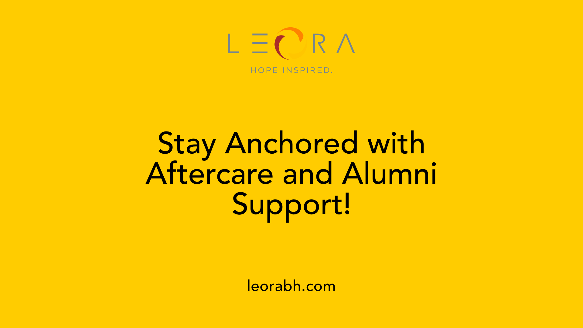 Stay Anchored with Aftercare and Alumni Support!