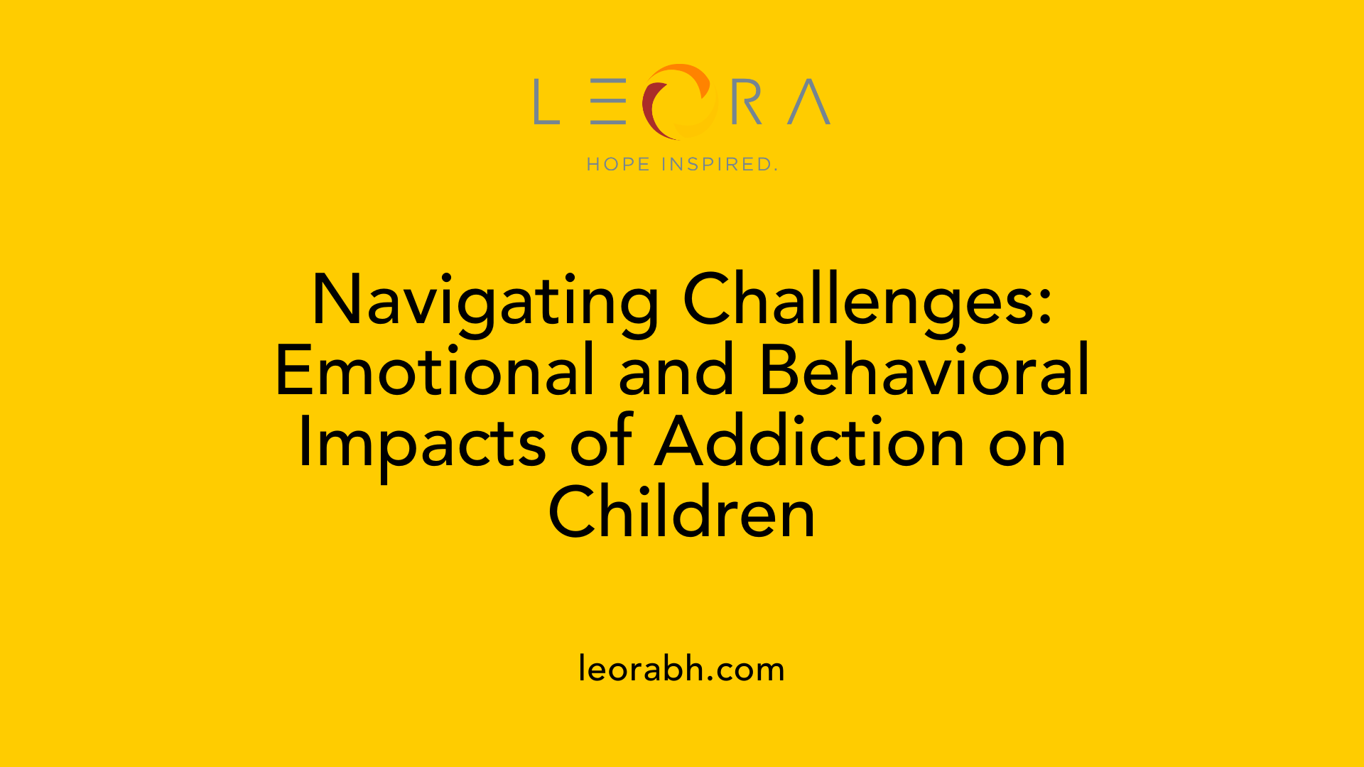 Navigating Challenges: Emotional and Behavioral Impacts of Addiction on Children