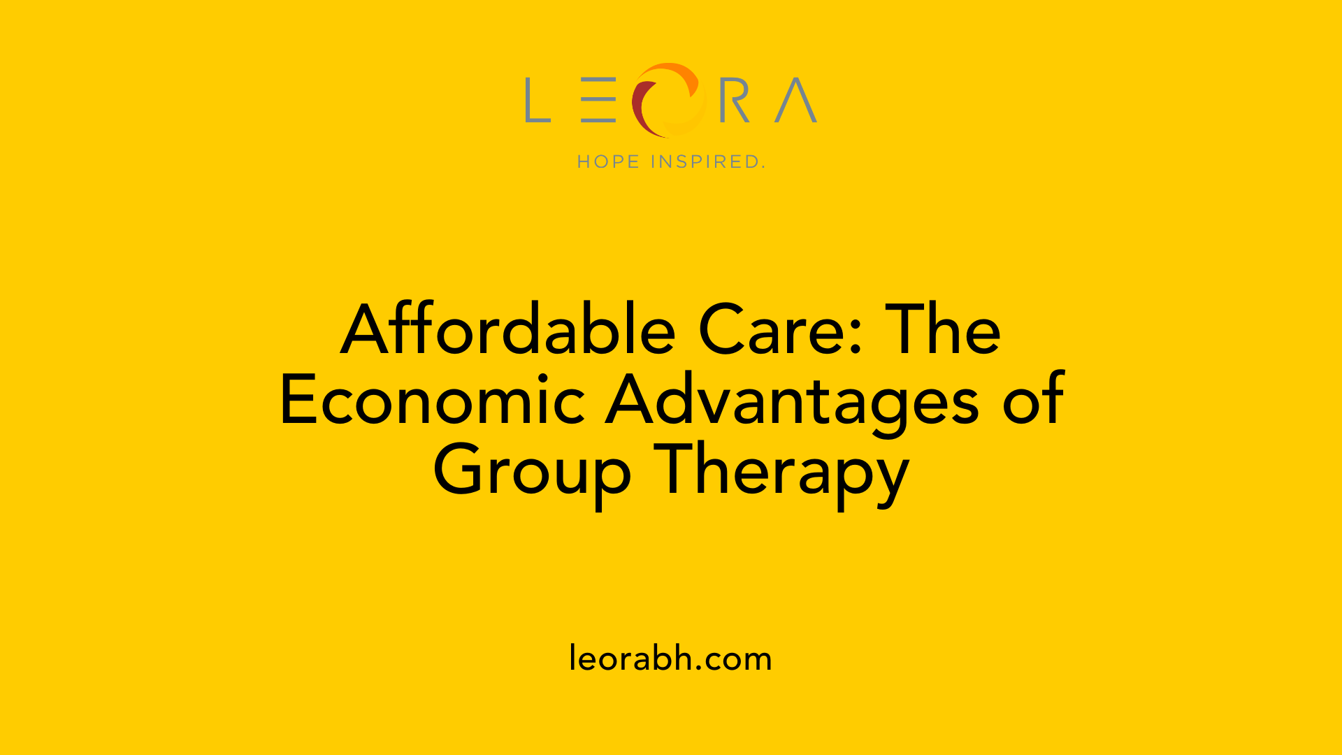 Affordable Care: The Economic Advantages of Group Therapy