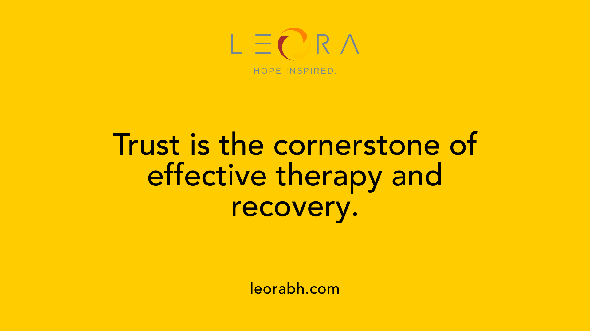 Trust is the cornerstone of effective therapy and recovery.
