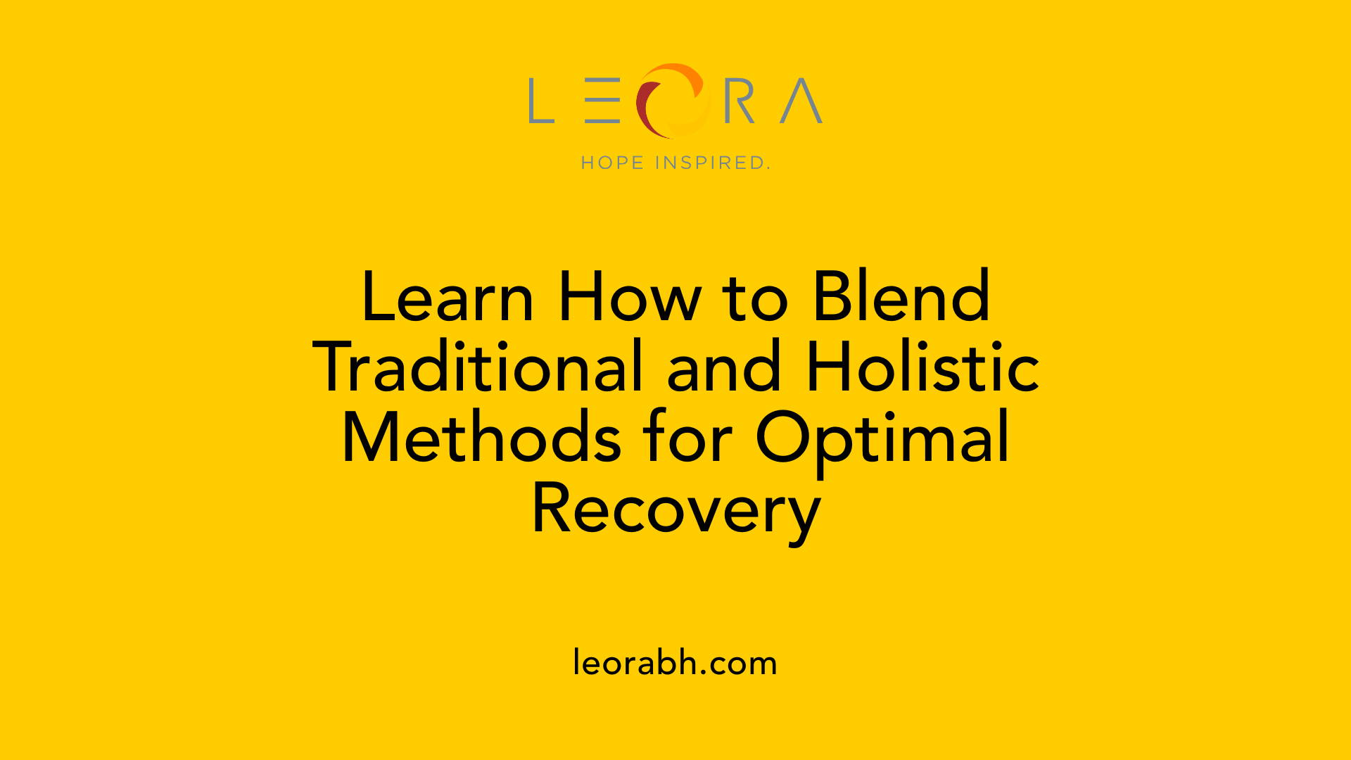 Learn How to Blend Traditional and Holistic Methods for Optimal Recovery