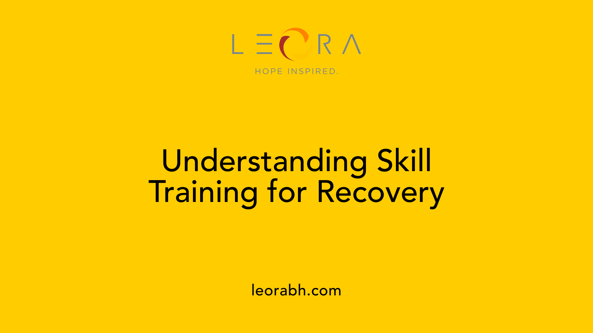 Understanding Skill Training for Recovery