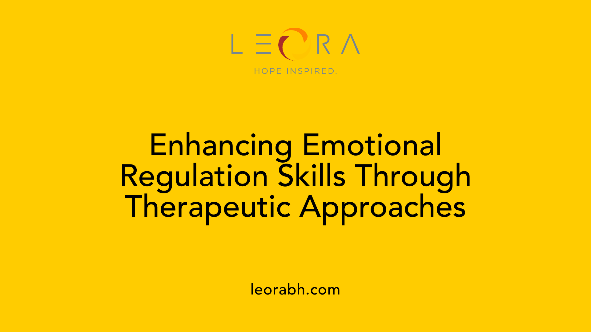 Enhancing Emotional Regulation Skills Through Therapeutic Approaches