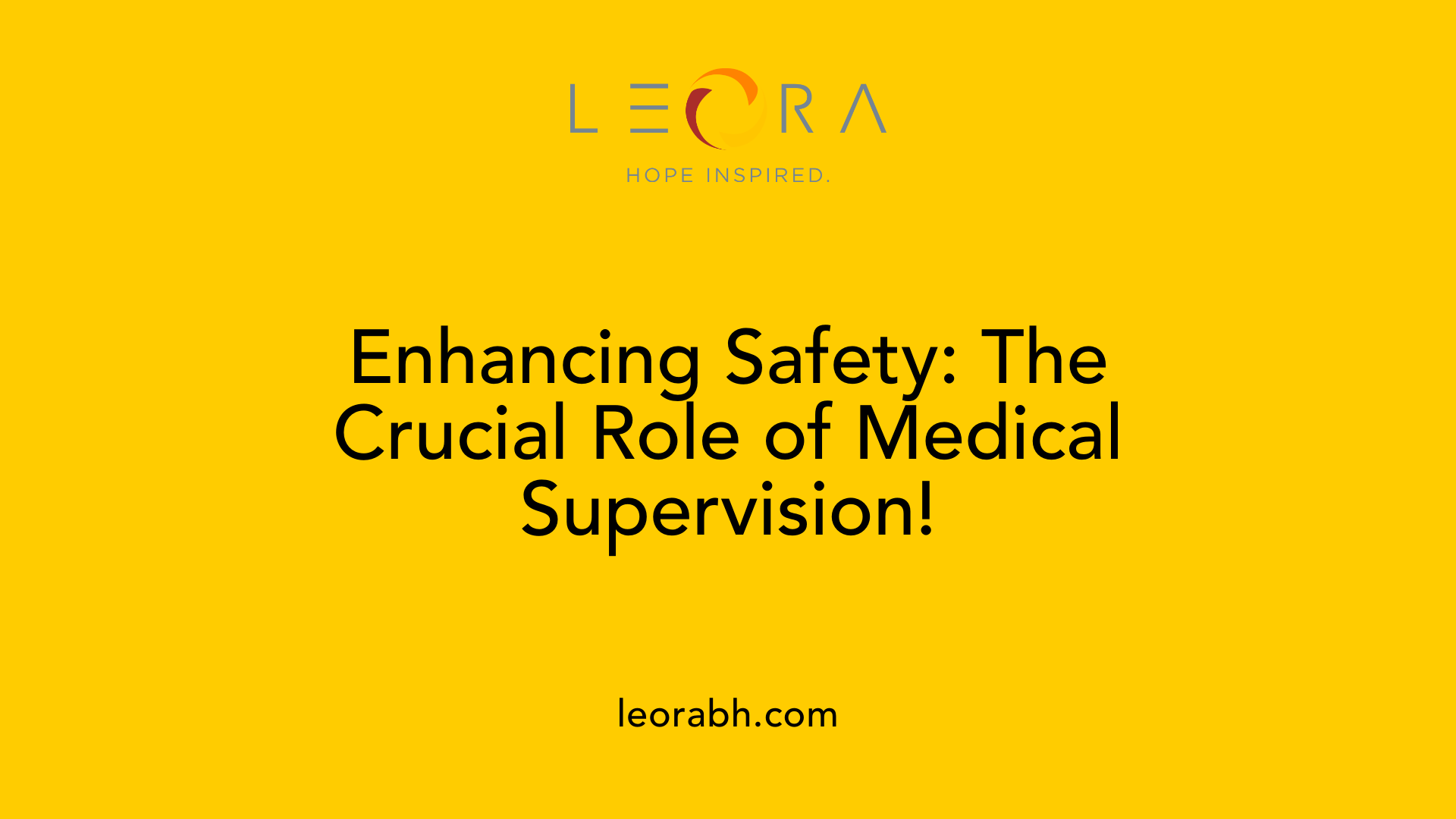 Enhancing Safety: The Crucial Role of Medical Supervision!