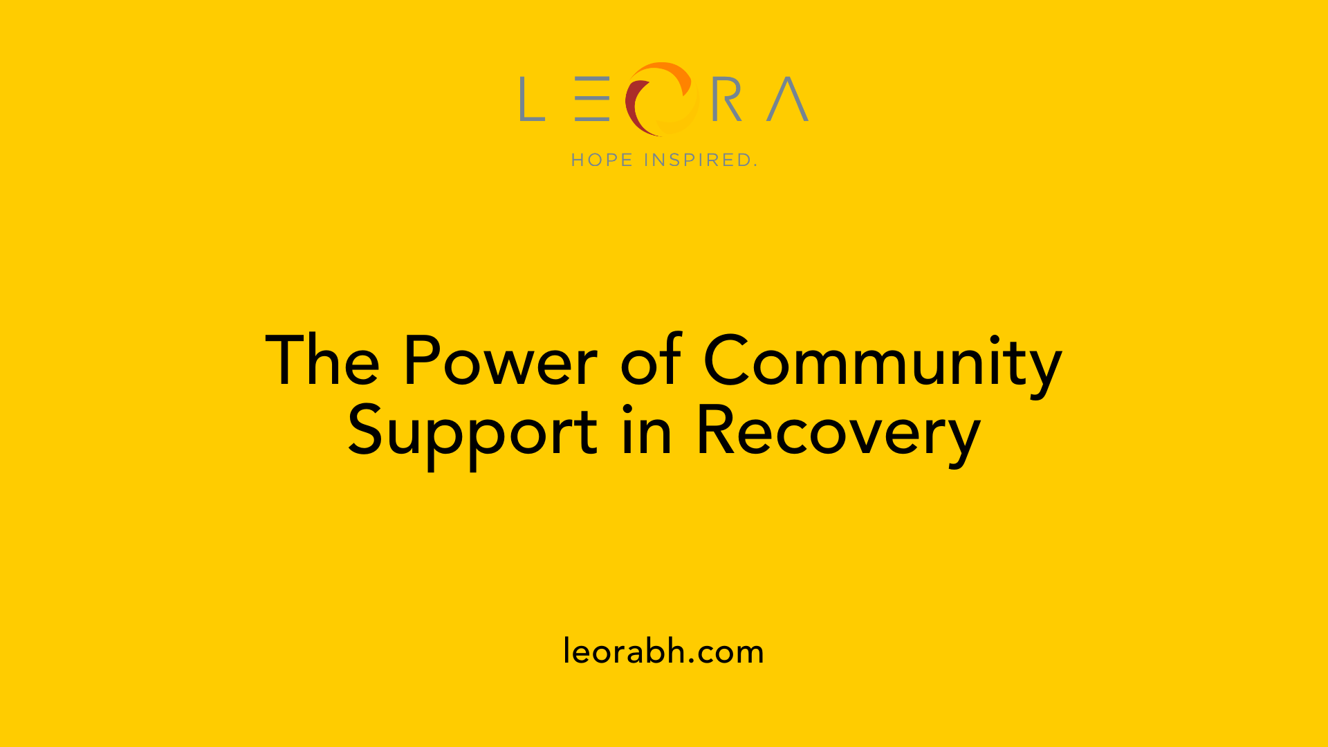 The Power of Community Support in Recovery