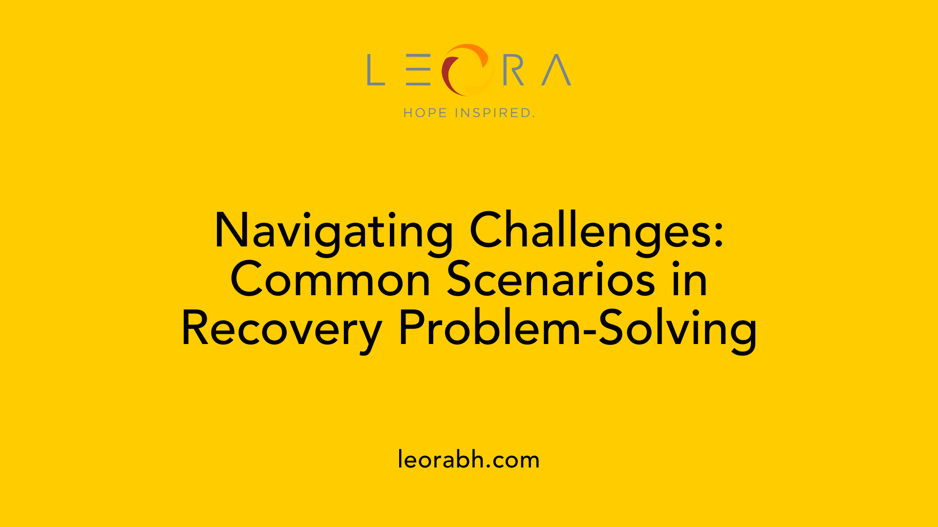Navigating Challenges: Common Scenarios in Recovery Problem-Solving