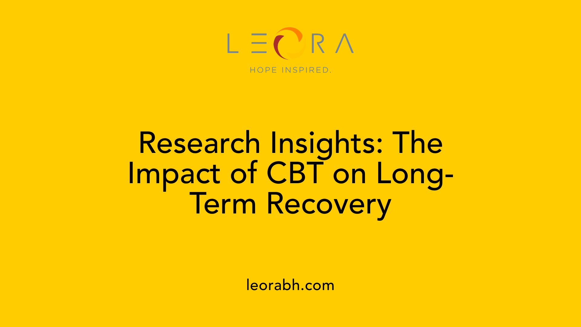 Research Insights: The Impact of CBT on Long-Term Recovery