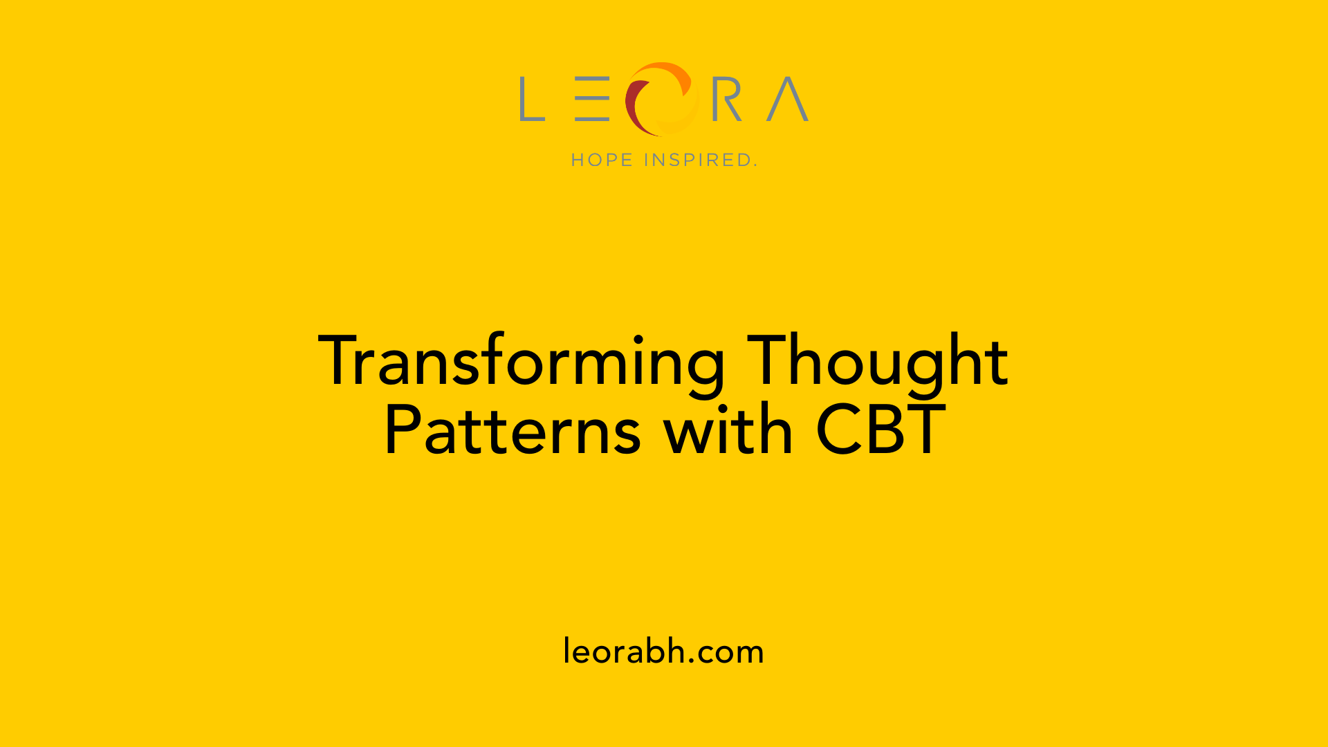 Transforming Thought Patterns with CBT