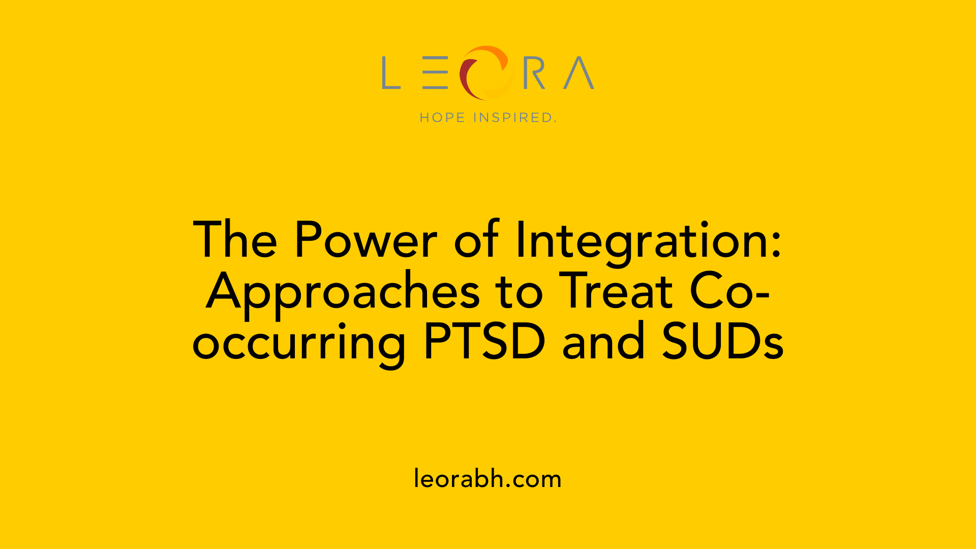 The Power of Integration: Approaches to Treat Co-occurring PTSD and SUDs