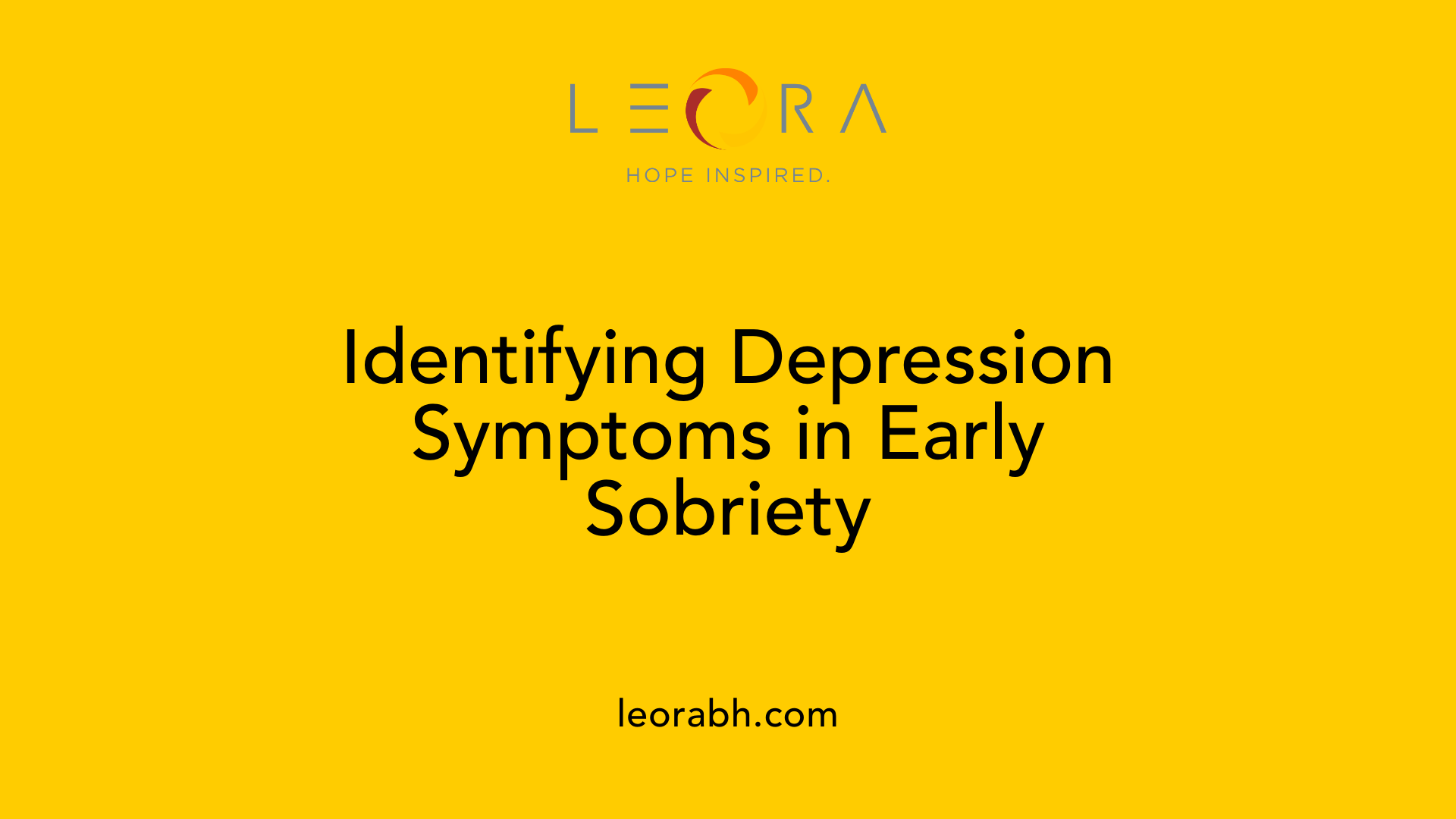 Identifying Depression Symptoms in Early Sobriety