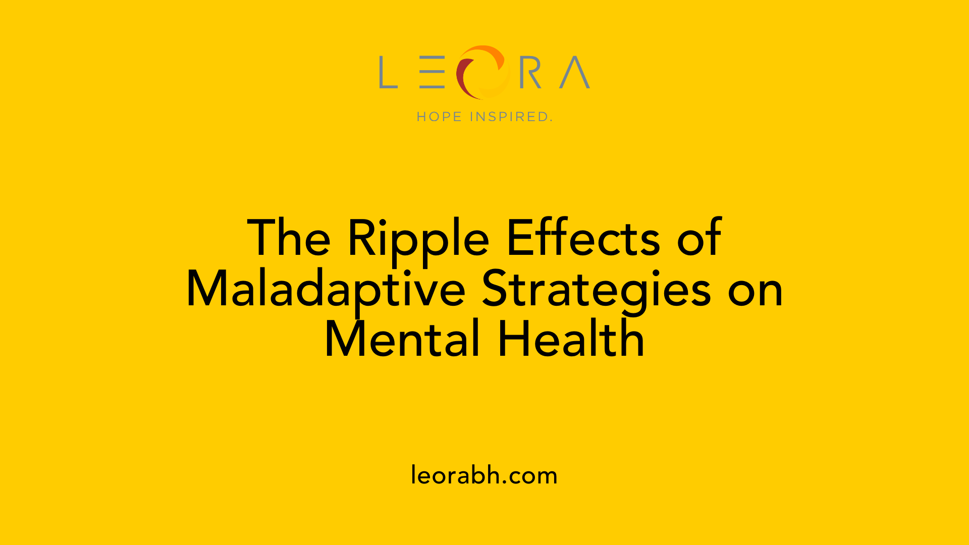 The Ripple Effects of Maladaptive Strategies on Mental Health