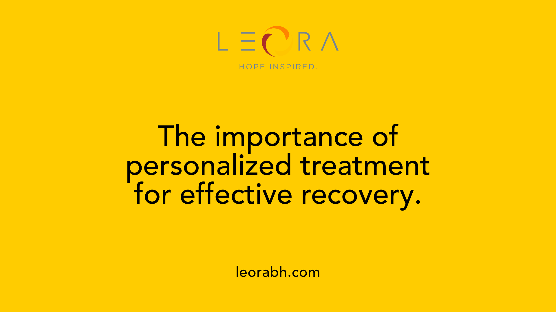 The importance of personalized treatment for effective recovery.