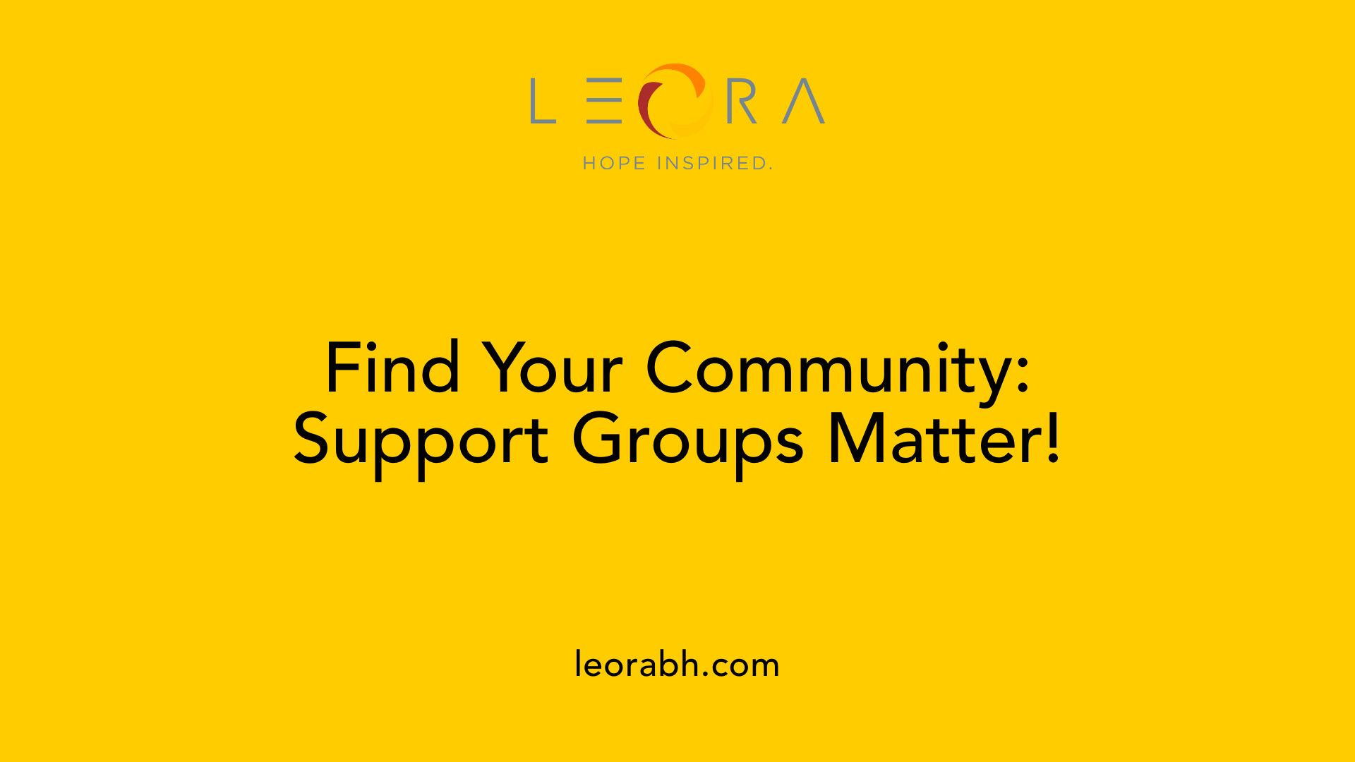 Find Your Community: Support Groups Matter!