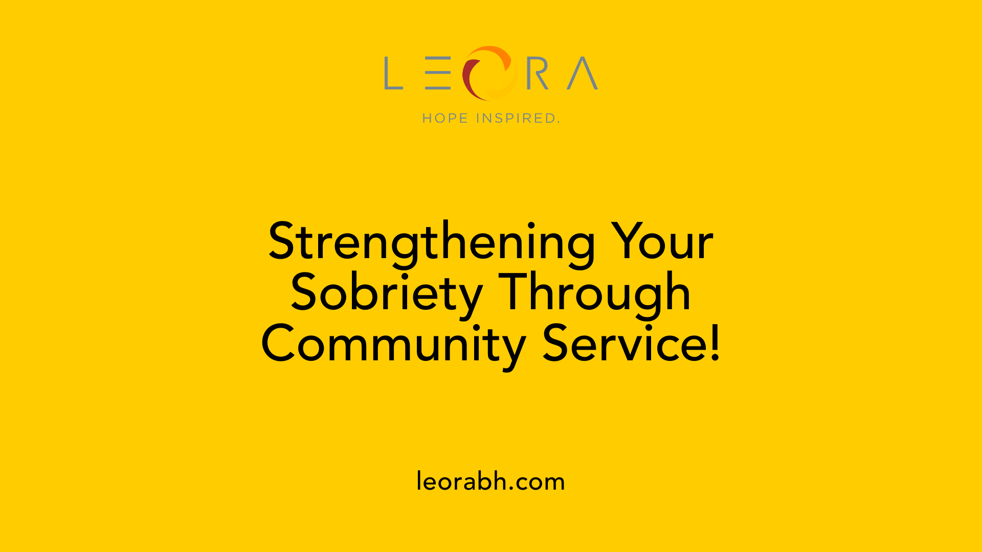 Strengthening Your Sobriety Through Community Service!