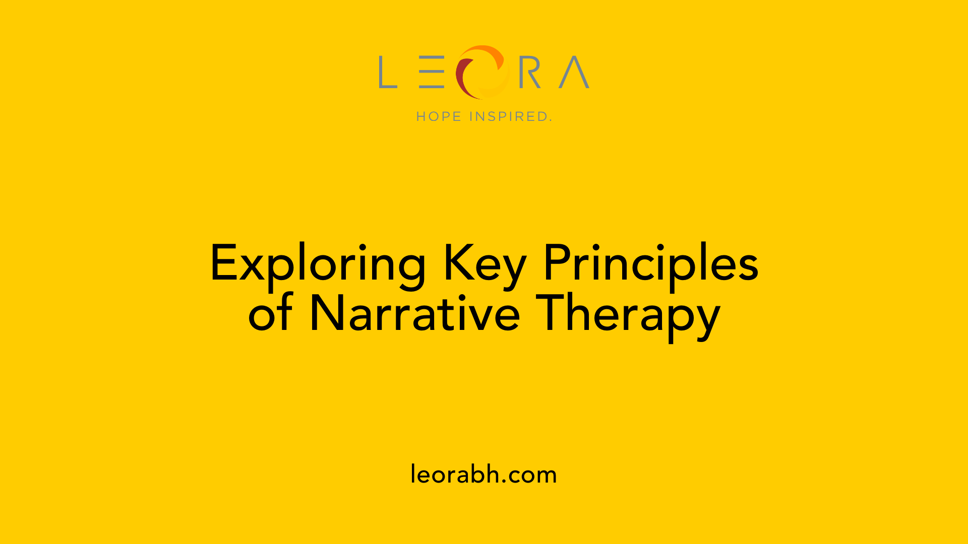 Exploring Key Principles of Narrative Therapy