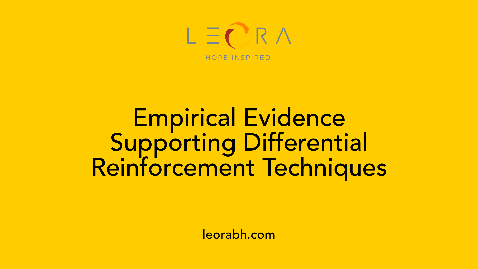 Empirical Evidence Supporting Differential Reinforcement Techniques