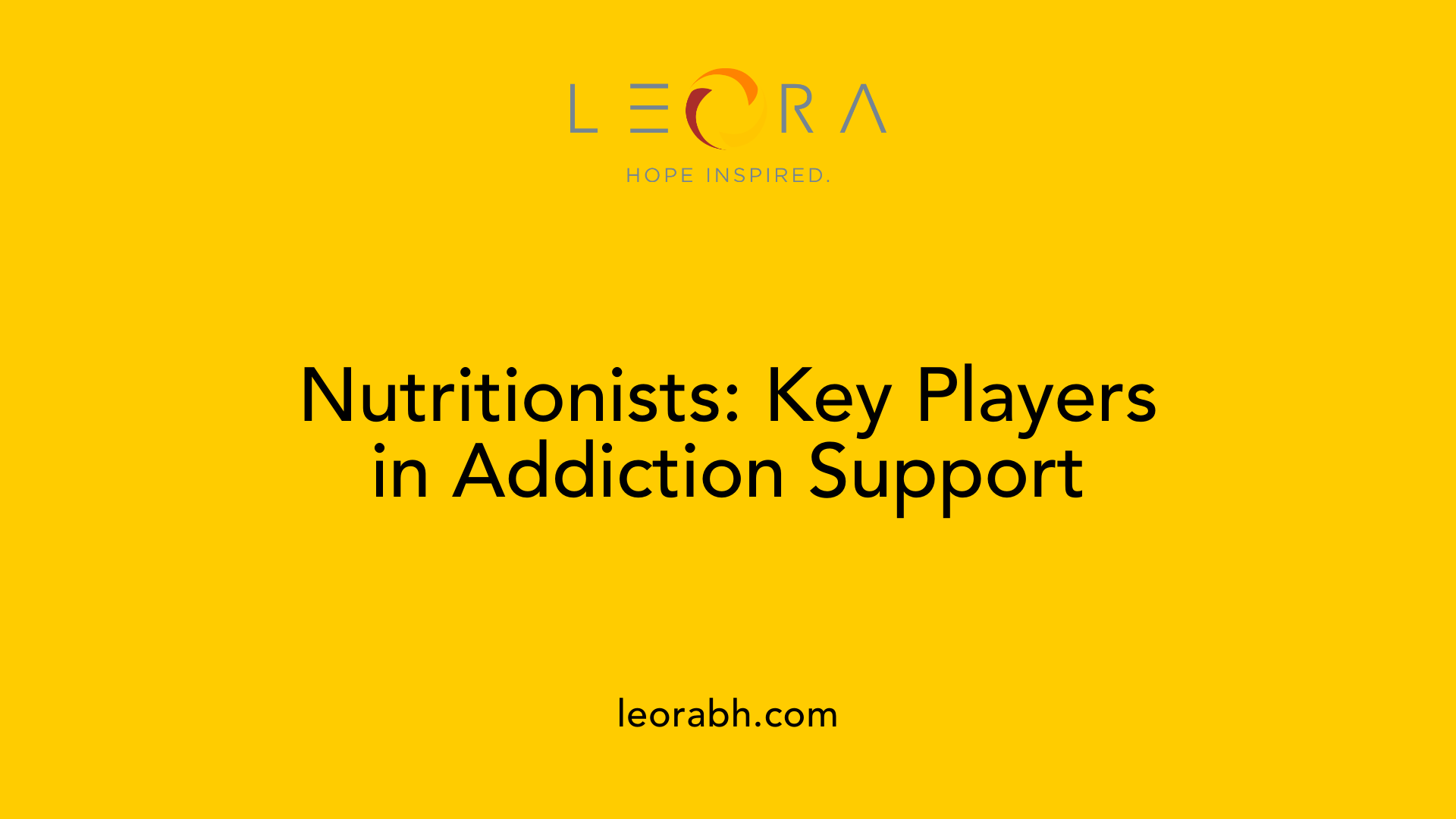 Nutritionists: Key Players in Addiction Support