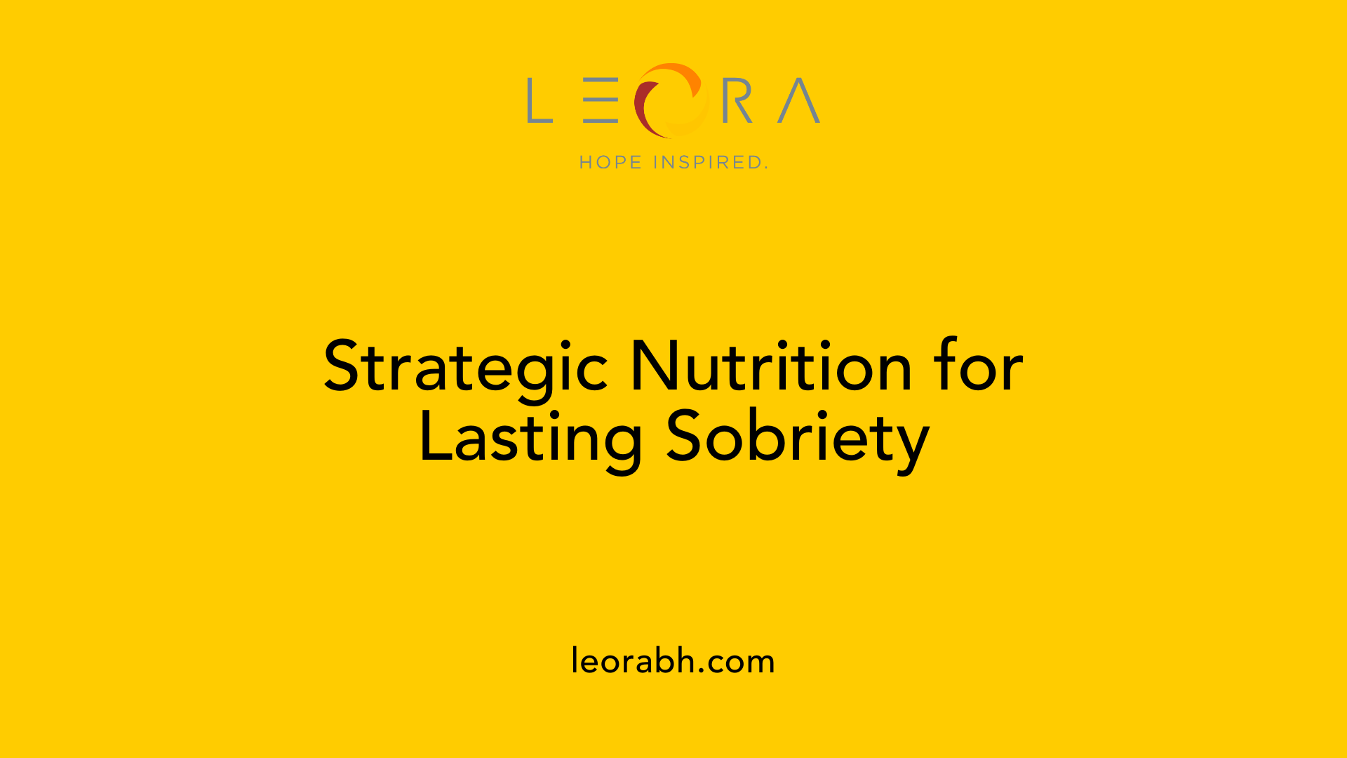 Strategic Nutrition for Lasting Sobriety