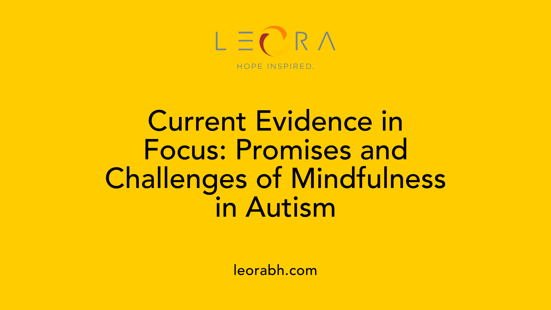 Current Evidence in Focus: Promises and Challenges of Mindfulness in Autism
