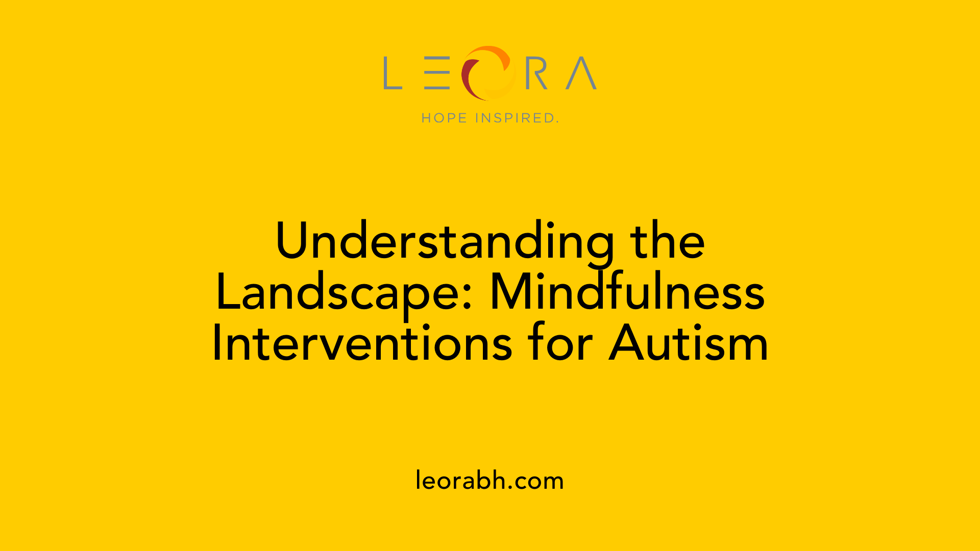 Understanding the Landscape: Mindfulness Interventions for Autism