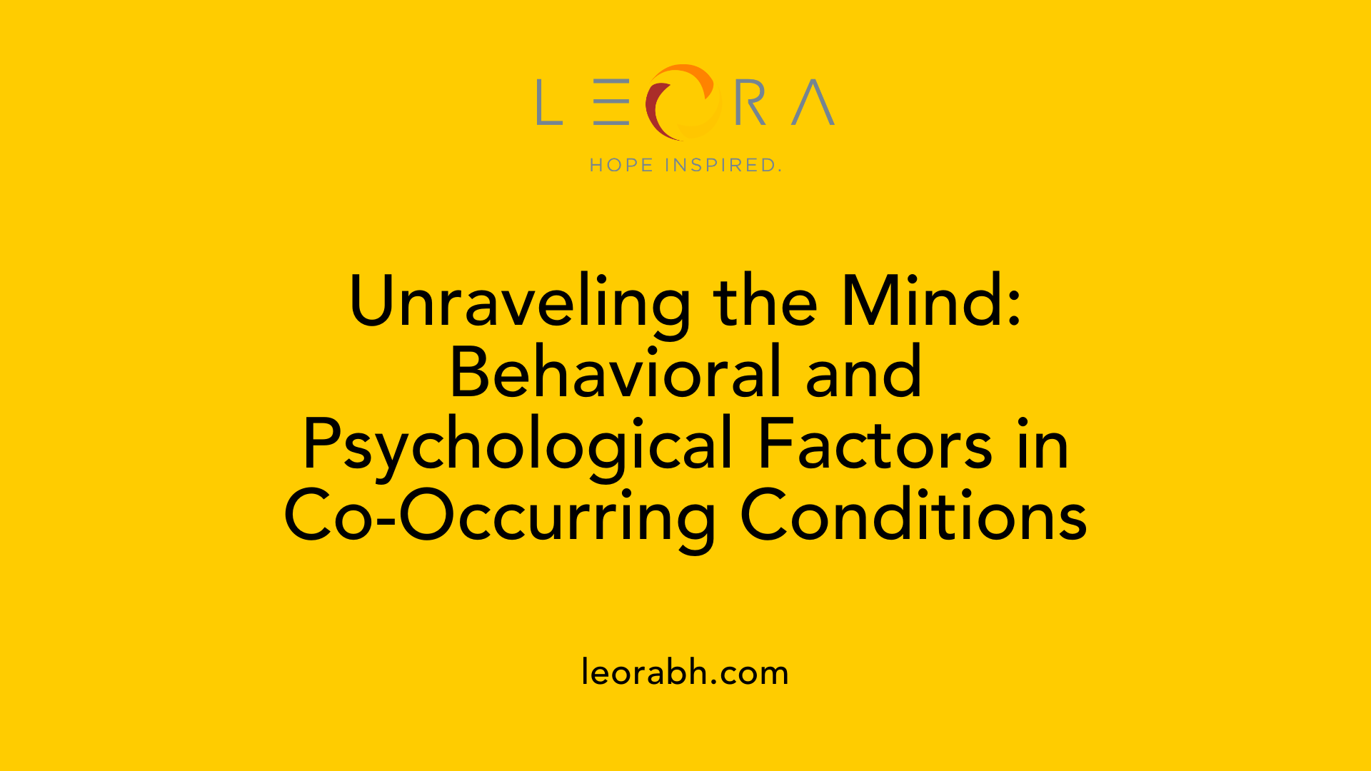 Unraveling the Mind: Behavioral and Psychological Factors in Co-Occurring Conditions