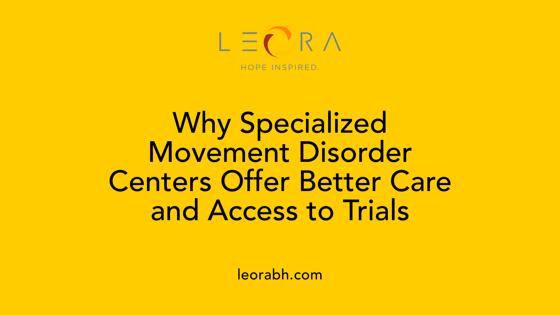 Why Specialized Movement Disorder Centers Offer Better Care and Access to Trials