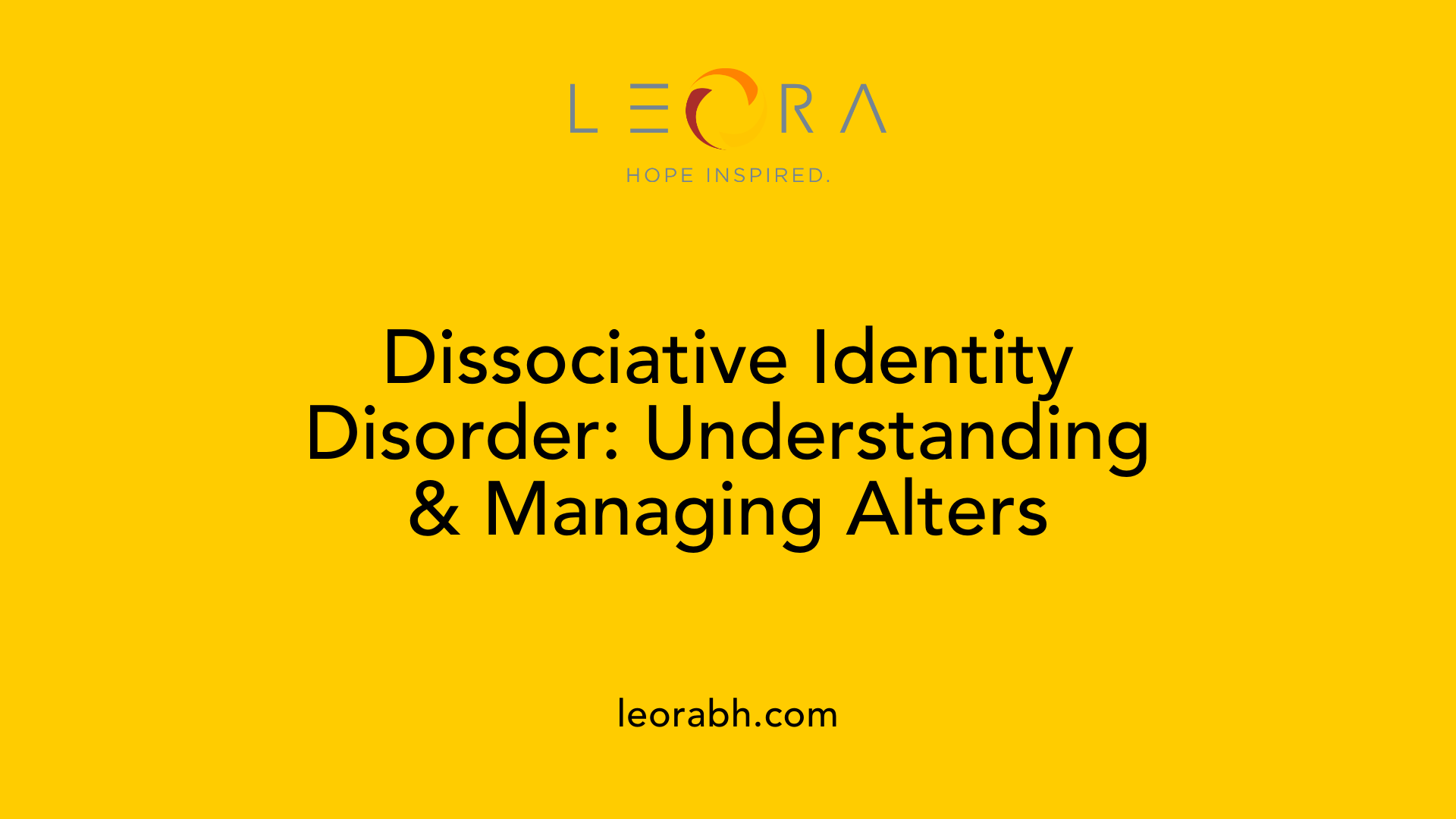 Dissociative Identity Disorder: Understanding &amp; Managing Alters