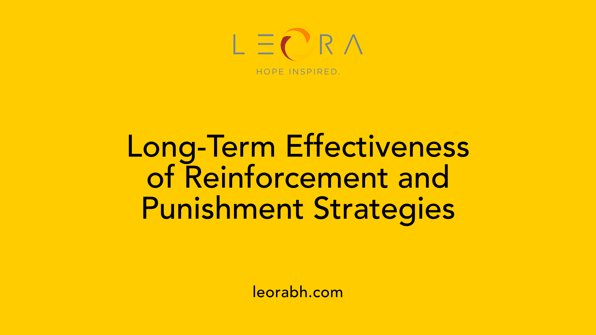 Long-Term Effectiveness of Reinforcement and Punishment Strategies