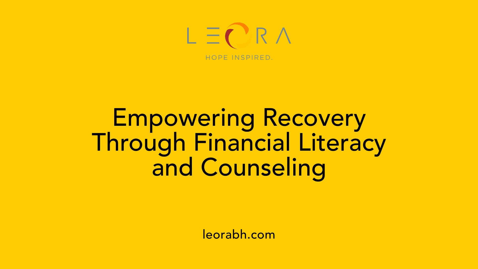 Empowering Recovery Through Financial Literacy and Counseling