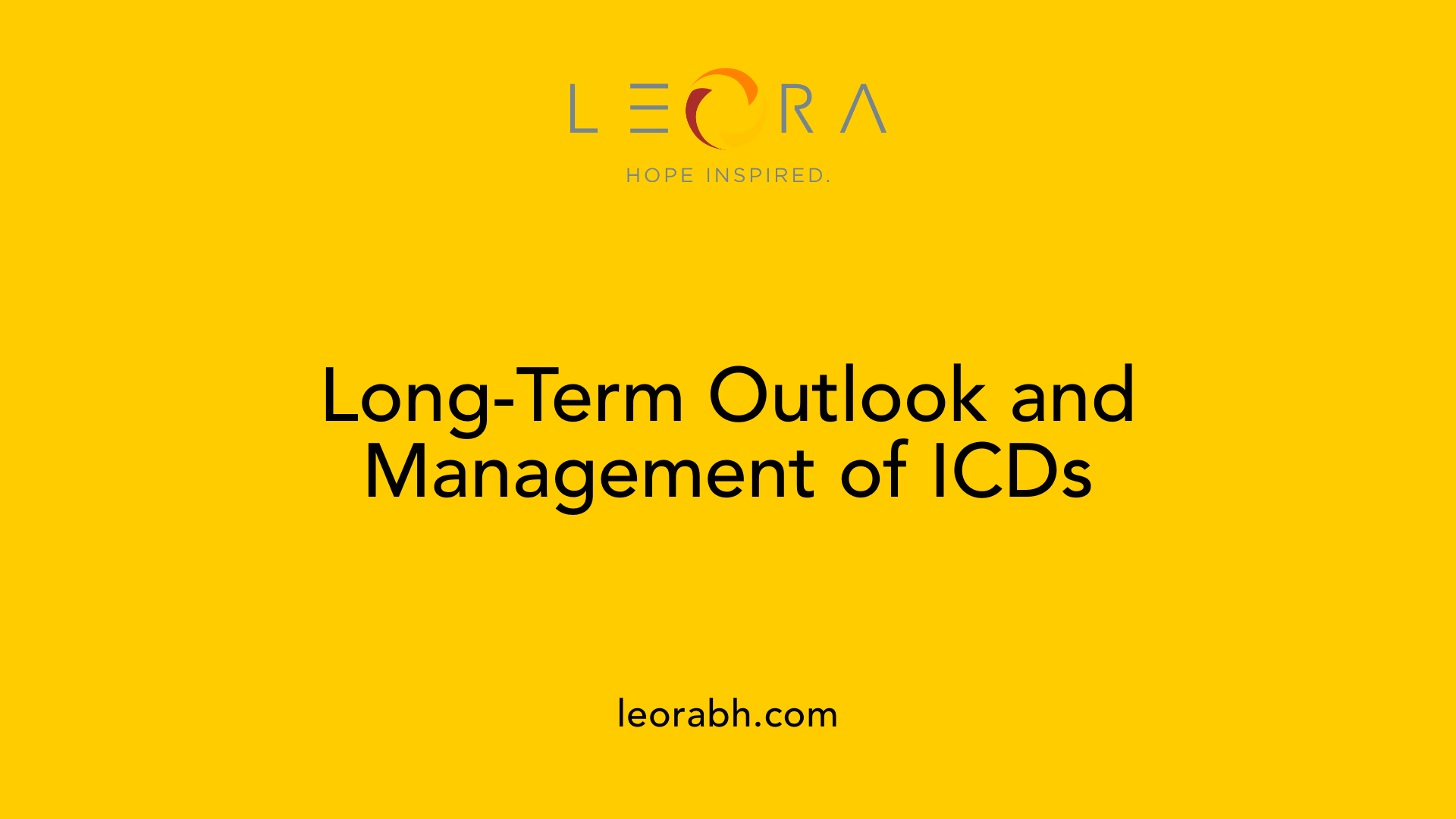 Long-Term Outlook and Management of ICDs