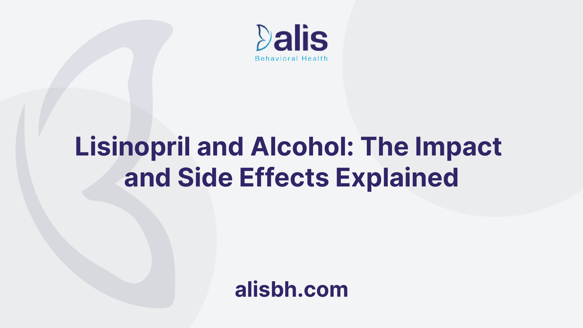 Lisinopril and Alcohol The Impact and Side Effects Explained