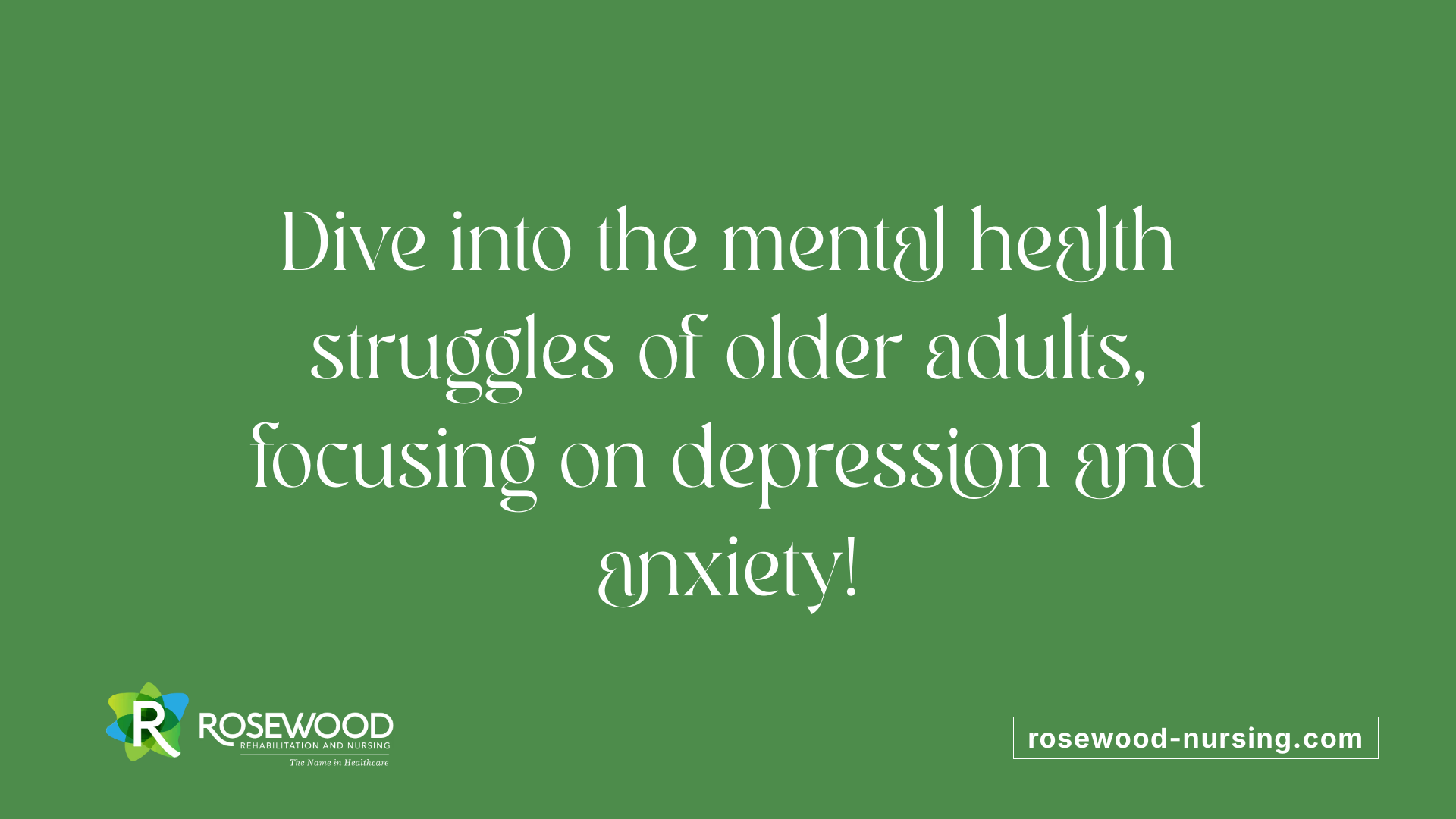 Dive into the mental health struggles of older adults, focusing on depression and anxiety!