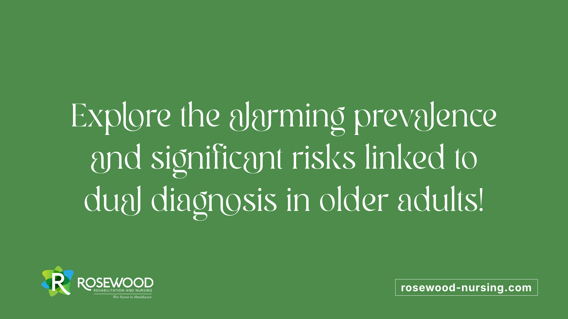 Explore the alarming prevalence and significant risks linked to dual diagnosis in older adults!